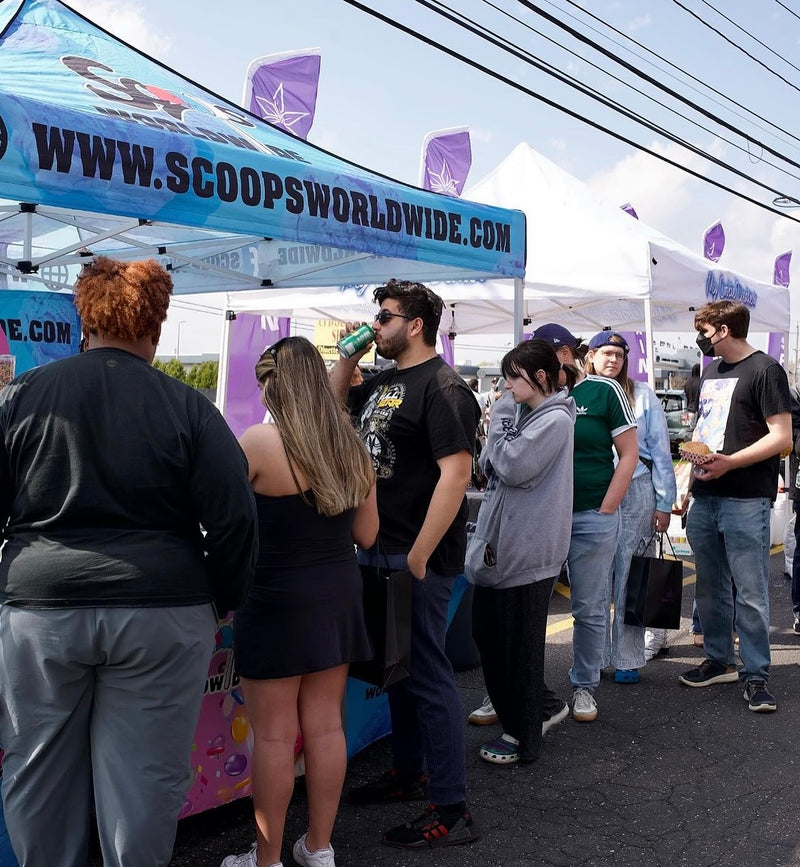 Festival guests visiting Scoops Worldwide